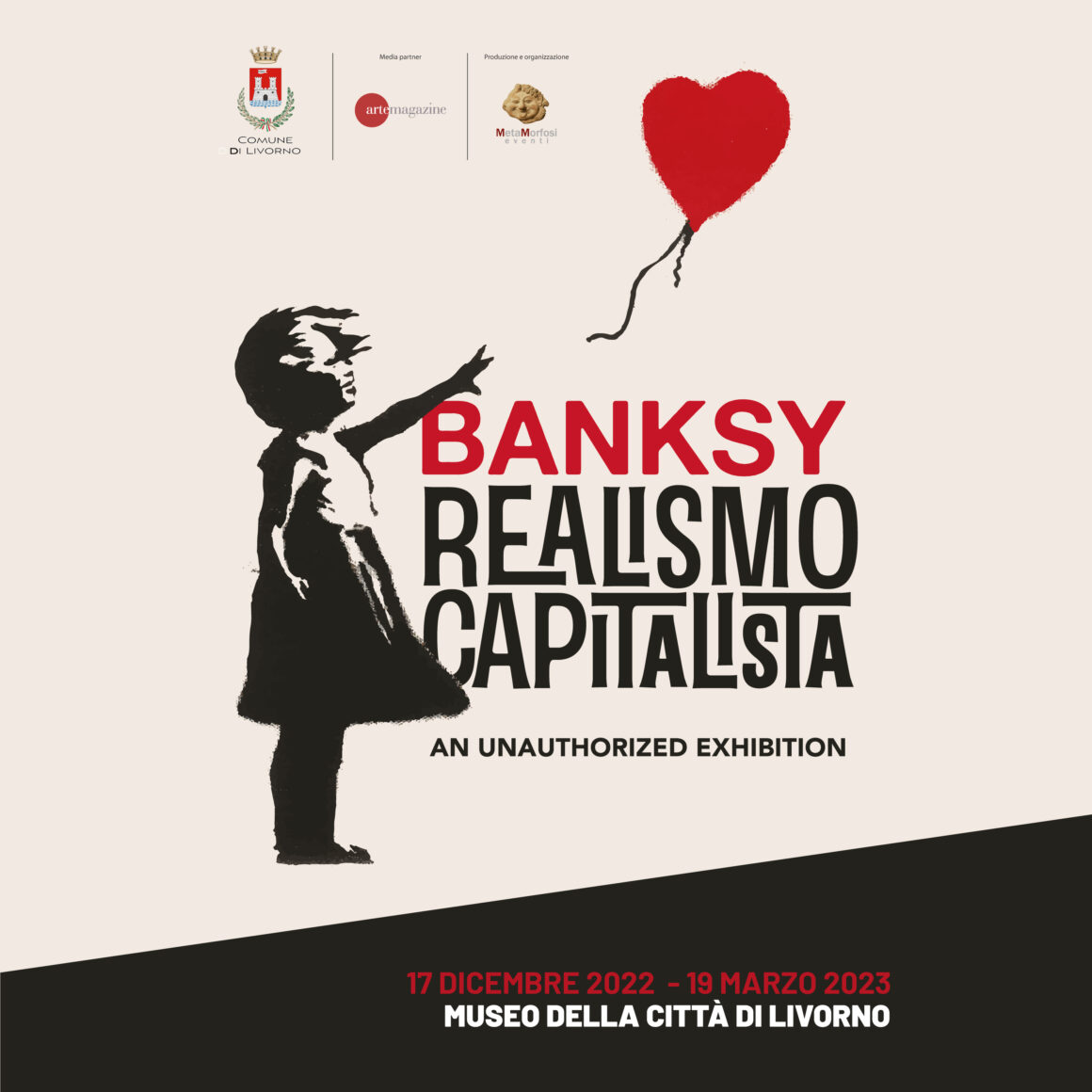 card Banksy. Realismo Capitalista. An Unauthorized Exhibition